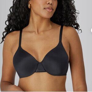 NWT Bali Women's Smoothing Concealing Underwire T-Shirt Bra DF3W11, 34D Black